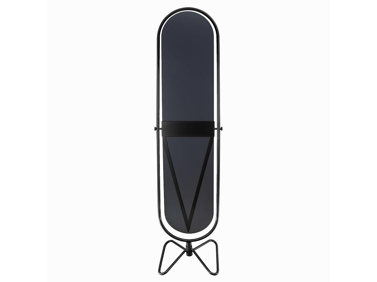 Vente-unique - Standspiegel mit Füßen Asatu Metall Schwarz 40 cmx40 cm