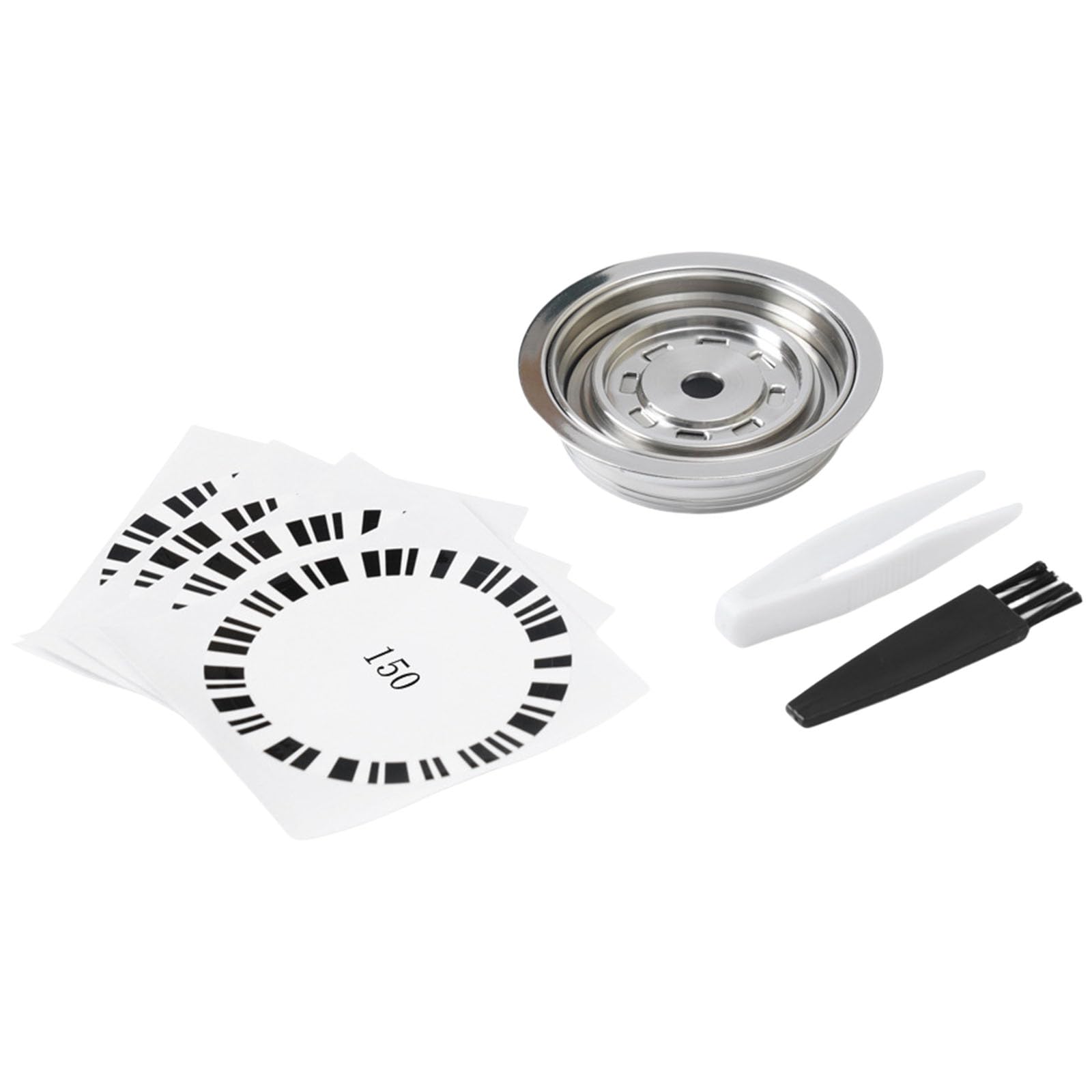Tsophreniq Innovative Coffee Machine Conversion Tray Stainless Steel Coffee Pods Adapter for Next Machine for Espresso Stainless Steel Filter