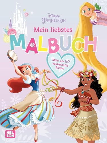 Disney Prinzessin: Mein liebstes Malbuch: Mehr als 60 traumhafte...