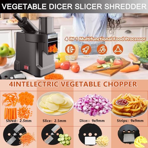 Cortadora y Trituradora Eléctrica 4 en 1 para Cocina miniatura 5
