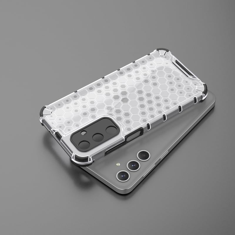 Image of Plastic Bumper Back Case Cover for Samsung Galaxy M35 5G (Transparent)