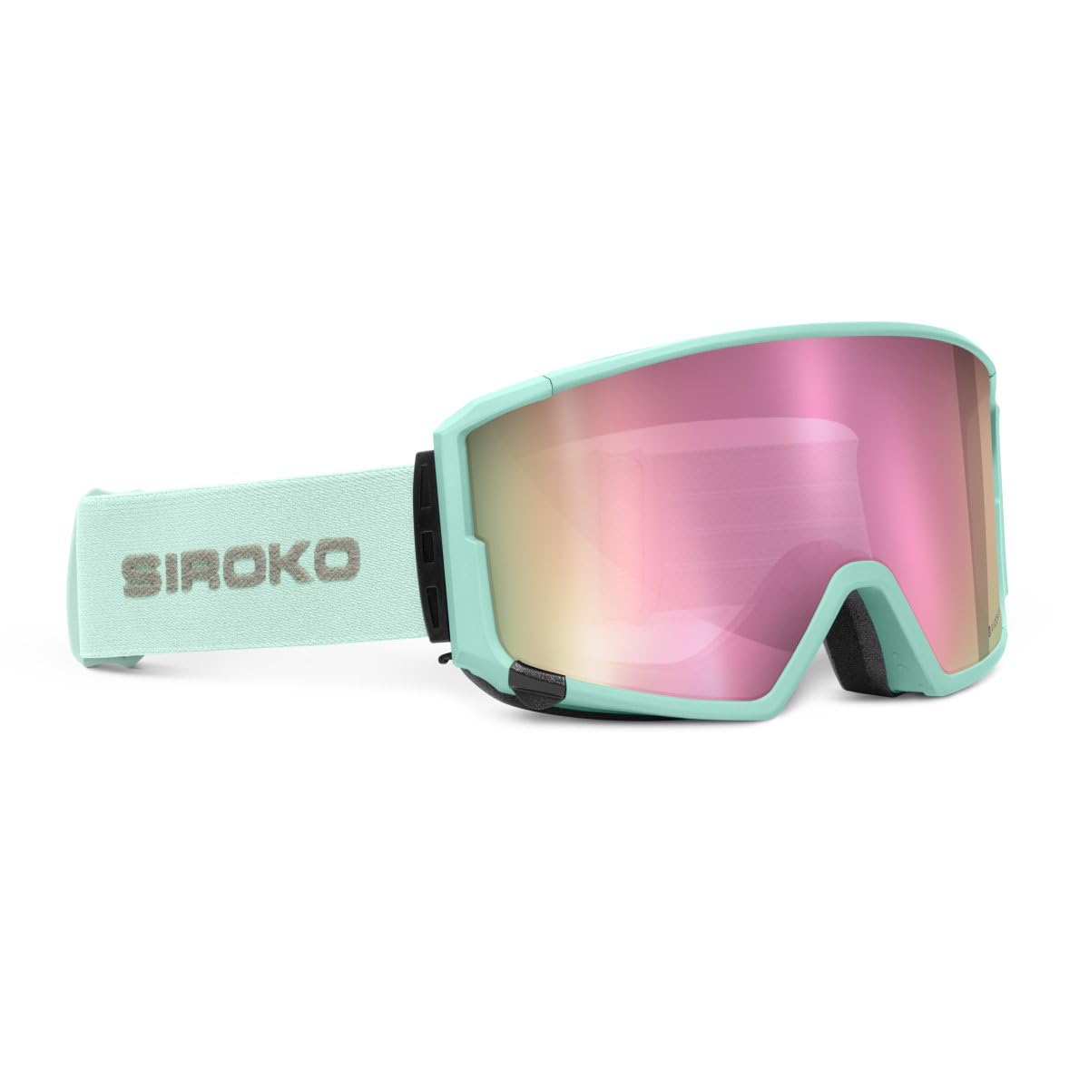 SIROKO - Gogle na Narty i Snowboard z Soczewką Magnetyczną Siroko G3 Gulmarg Zielony