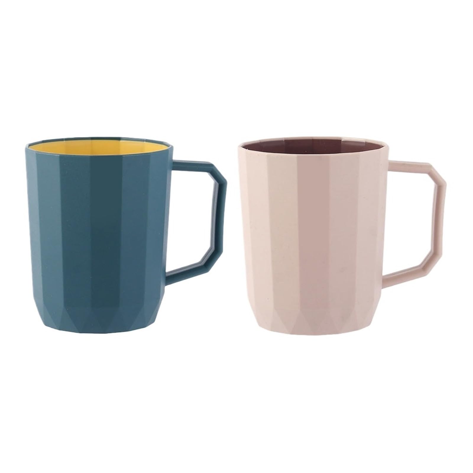 2Pcs Simple Toothbrush Cup For Stylish Gargle Lightweight Travel Holder With Handle For Home Bathroom for Toothbrushes