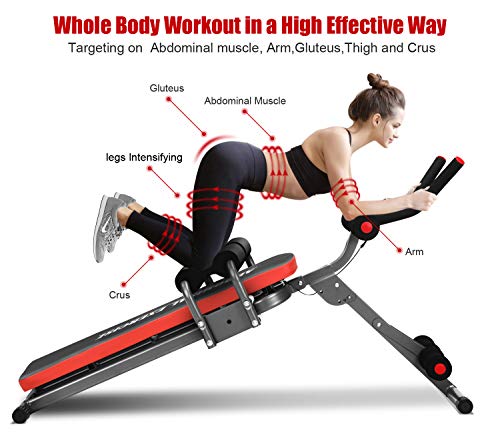 image for IDEER LIFE Core&Abdominal Trainers Abdominal Workout Machine,Whole Bod