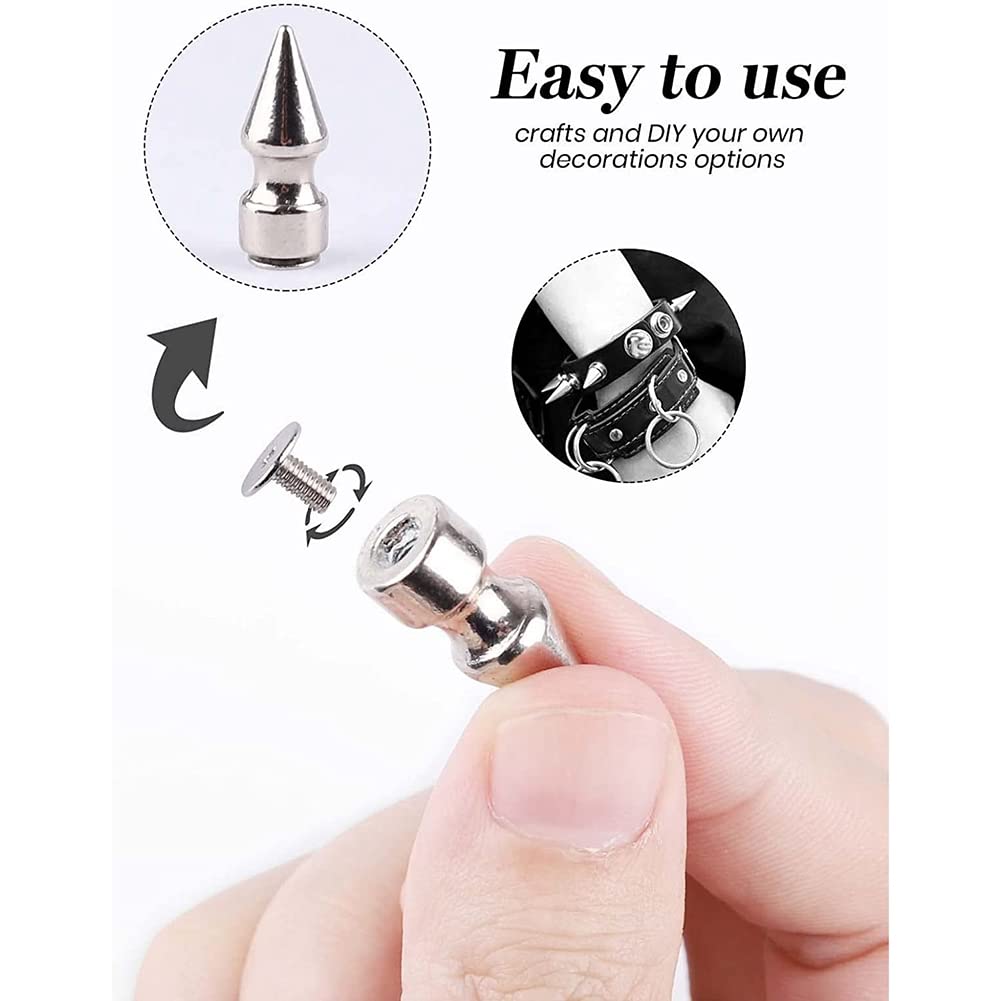 270 Set Punte e Rivetti, Forma Mista Punk Punk Spike Rivetti Vite In Metallo Rucken Rivetti con Strumento di Installazione per