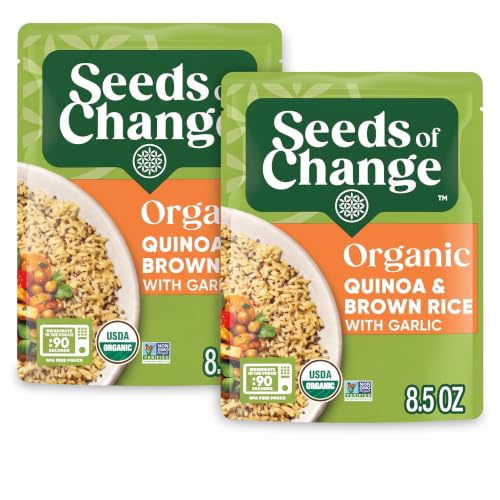 SEEDS OF CHANGE Organic Quinoa &amp; Brown Rice 8.5 Ounce,(Pack of 24)
