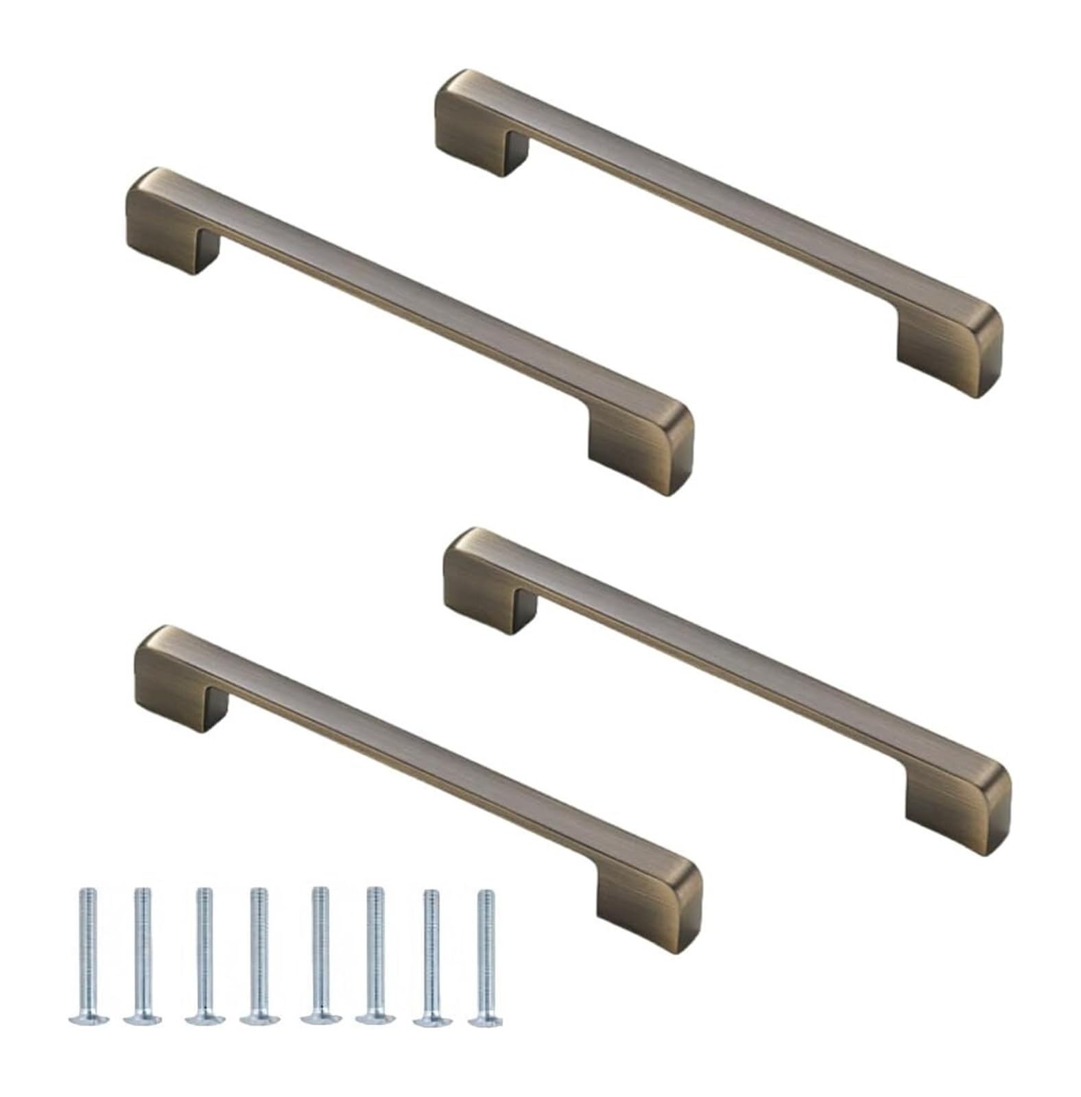 NLQCSXWEP Zinc Alloy Cabinet Bow Handle, Zinc Alloy Cabinet Handles Pack of 4 Multicolor 96-320mm(160mm Matt Green)