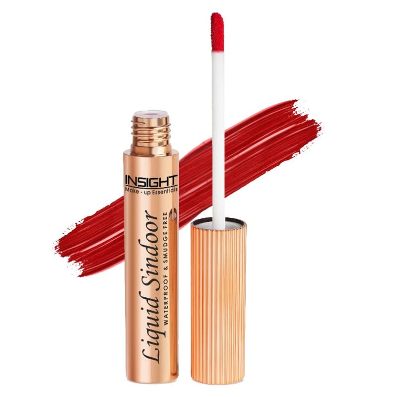 Insight Cosmetics Liquid Water Proof & Smudge Free Sindoor | Highly Pigmented Rich Color | Quick Drying & Long Lasting | Velvet Matte Finish | Water-Proof | Smudge-Proof