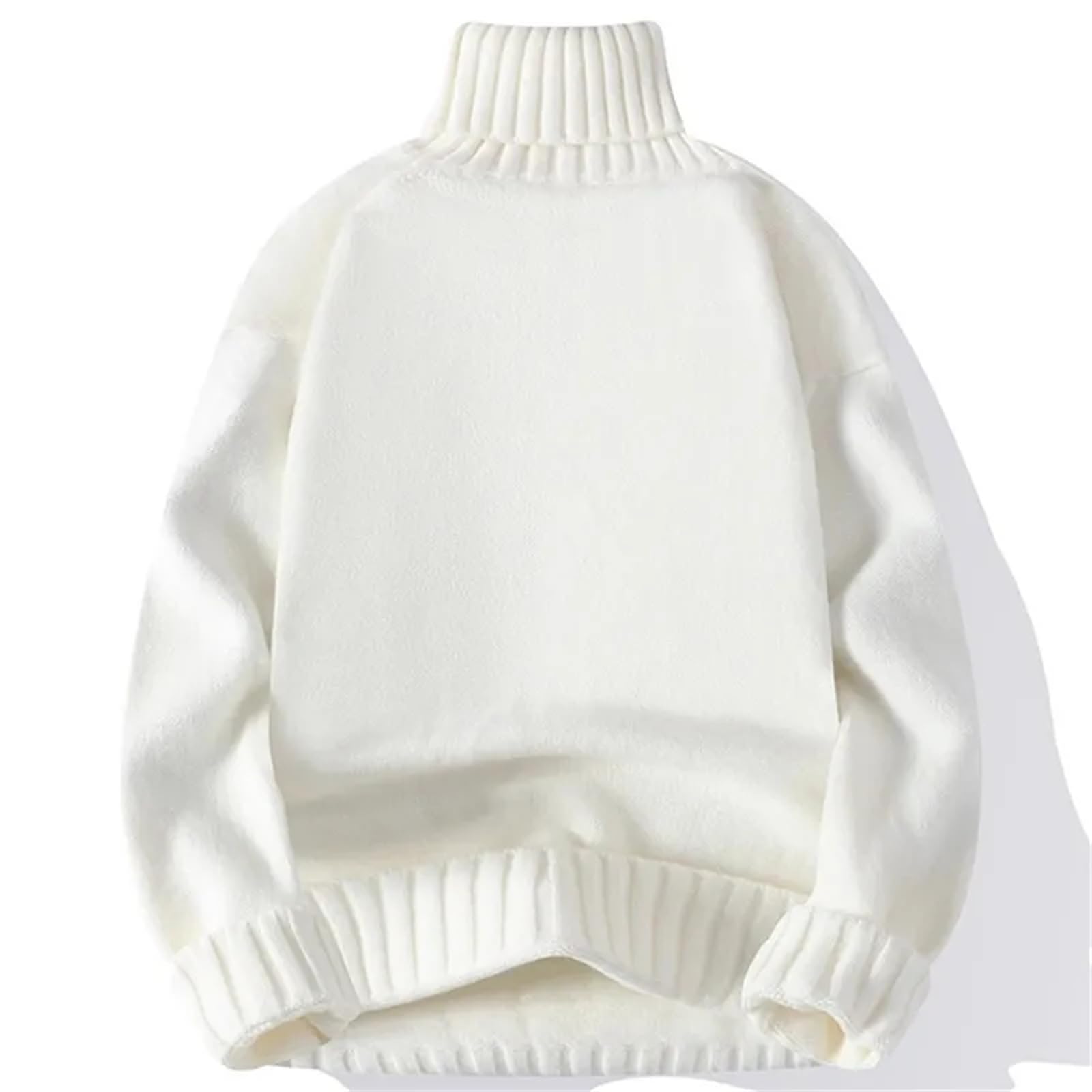 Maglione da uomo a collo alto casual tinta unita maglione lavorato a maglia autunno e inverno maglione caldo e morbido per gli uomini