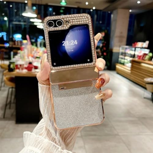 Coque Galaxy Z Flip 5 Argent à Paillettes pour Briller au Quotidien