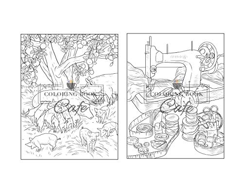 100 Countryside Scenes: An Adult Coloring Book Featuring 100 Amazing Coloring Pages with Beautiful C