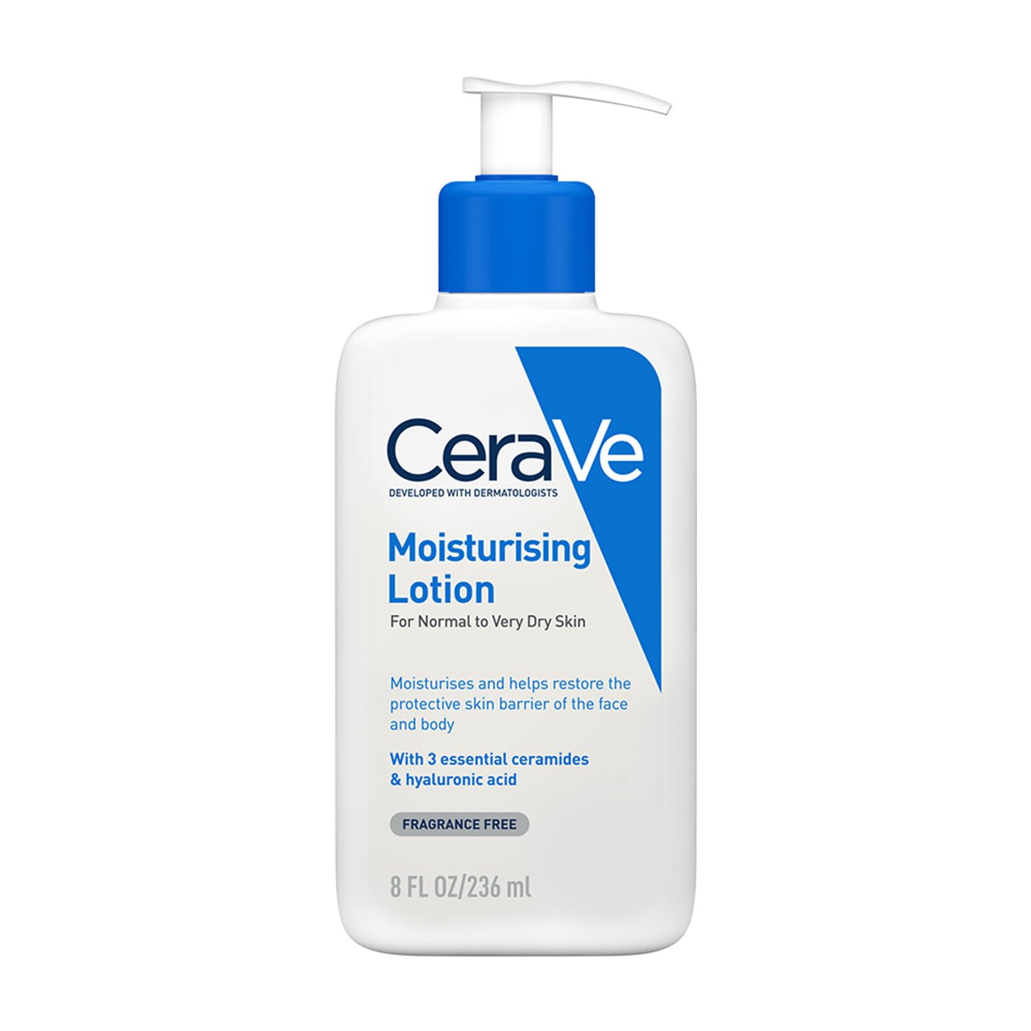 CeraVe Moisturizing Lotion For Dry Skin (236ml) - Formulated With 3 Essential Ceramides And Hyaluronic Acid | Non-Comedogenic, Oil Free And Fragrance-...