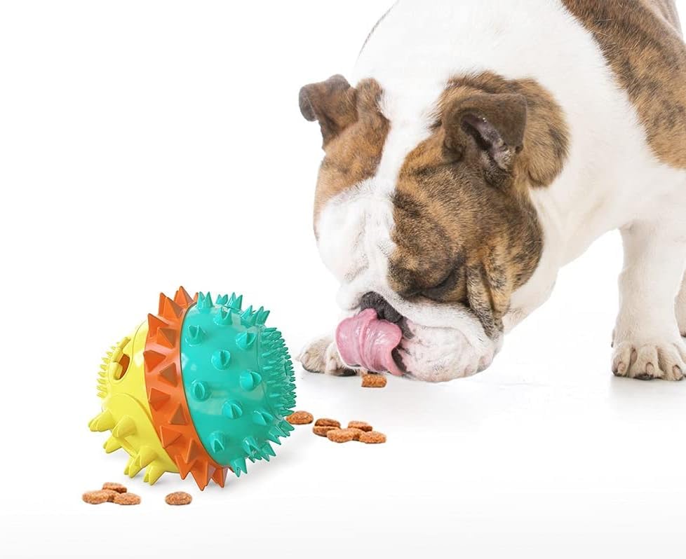 PetVogue Dog Toys for Aggressive Chewers, Dog Ball Chew Treat Toy, Interactive Indestructible Tough Puppy Puzzle Toy with Bite Rope, Molar Squeaky Bouncing Toy for Small Medium Breeds (B0CL2G71RD) Amazon Price History, Amazon Price Tracker