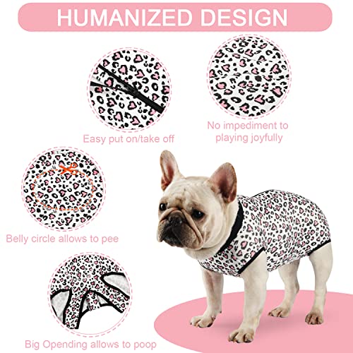 Image of Leopard Dog Surgical Recovery Onesie - Female /Male Spay /Neuter Suit for Small /Medium Dogs