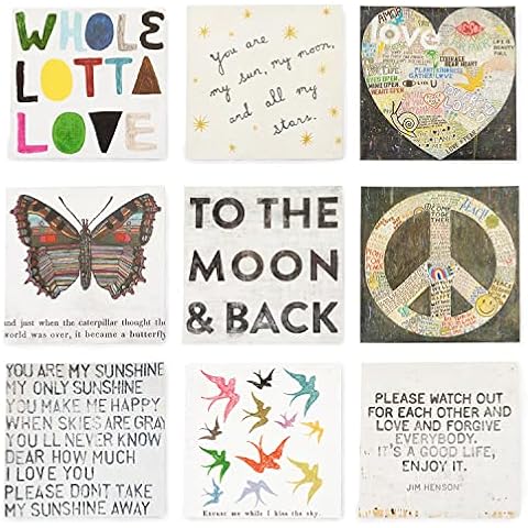 Sugarboo & Co. Choose Peace Art Poster, Boho Wall Decor, Aesthetic Room Decor, 8" x 8" Cover