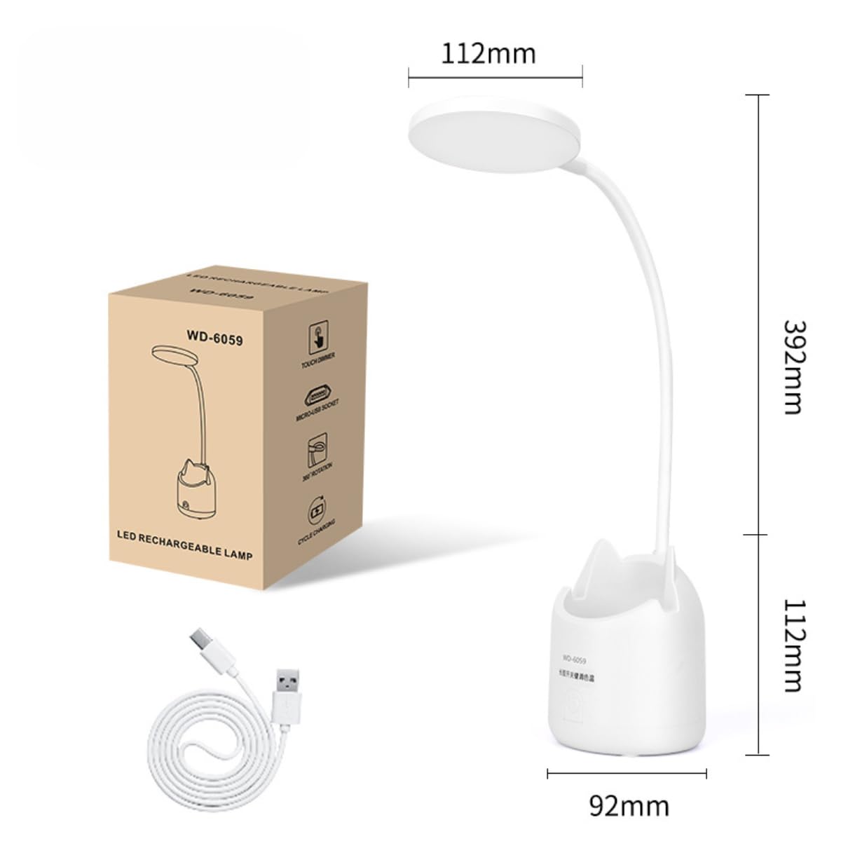 LED Desk Lamp with Pen Holder - EASYMART -6 LED Desk Lamp with Pen Holder - EASYMART -6