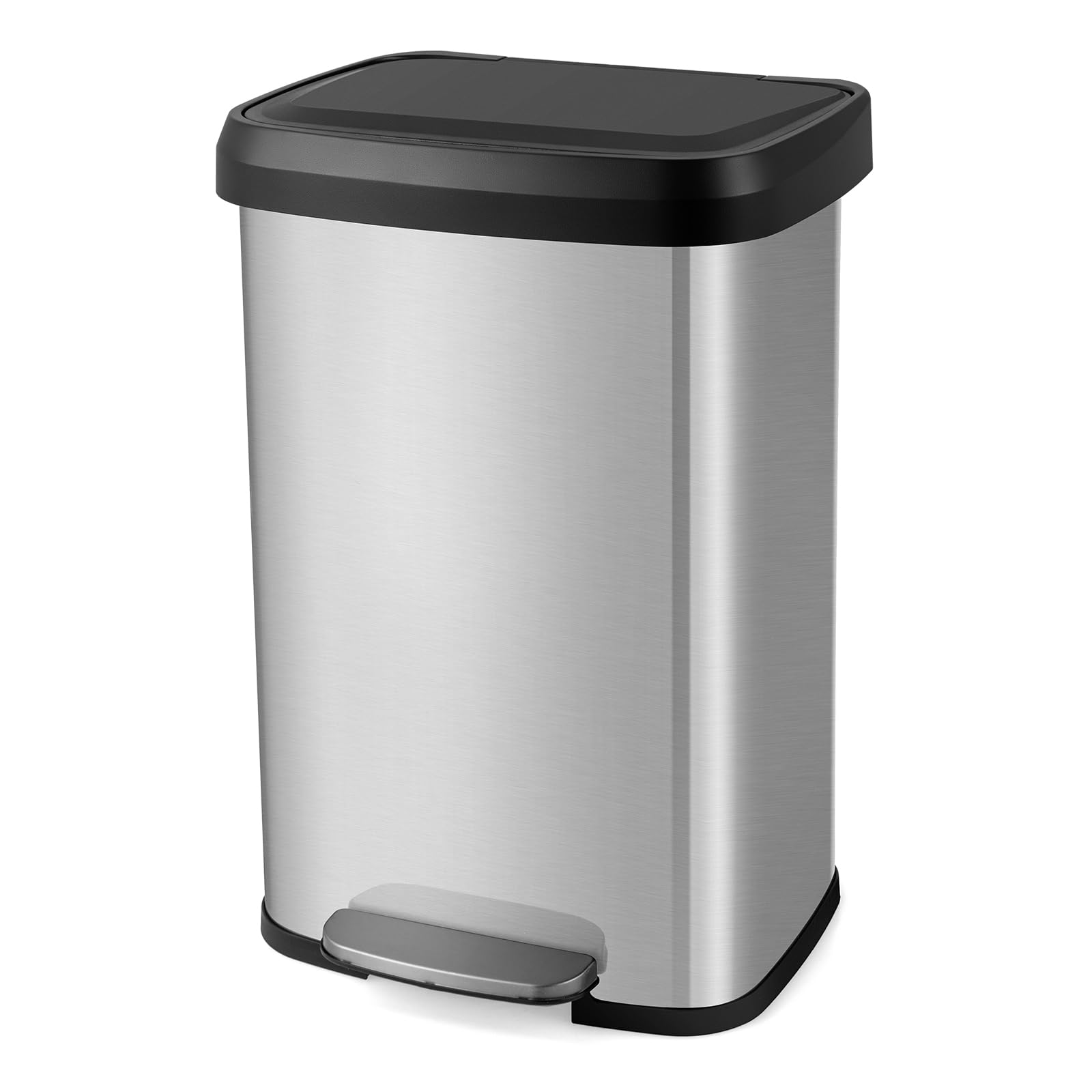 COSTWAY Vuilnisemmer keuken, 68L afvalemmer, pedaalemmer