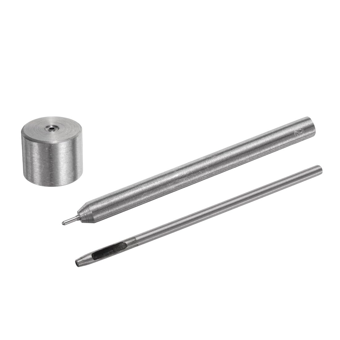 Photo 1 of **MISSING ONE PIECE** uxcell Eyelet Hole Punch Die Tool, 2mm Grommet Setter Hollow Punch for Leather Craft Clothing Handbag Fabric Curtain Setter