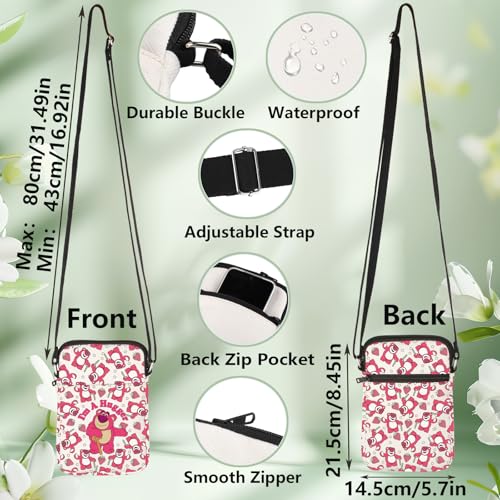 WZMPA Funny Lotso Bear Crossbody Bag Lotso Fans Gifts I'm A Hugger Shoulder Bag Lotso Bear Merchandise2