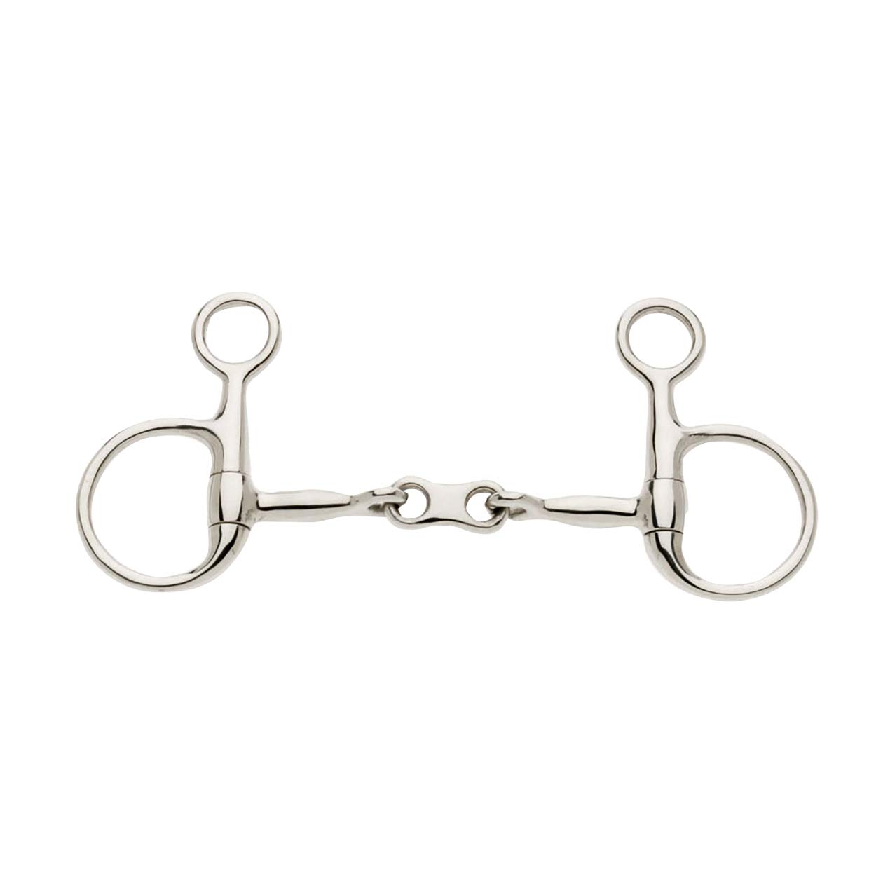 Lorina - Filetto Baucher doppio snodo con piastrina (5in - 12,7 cm) (Argento)