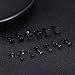 Yadoca 12 Pares Acero Inoxidable Pendientes Para hombres y Mujeres Negro Redondos 3-8mm Set Pendientes Imagen de Yadoca 12 Pares Acero Inoxidable Pendientes Para hombres y Mujeres Negro Redondos 3-8mm Set Pendientes