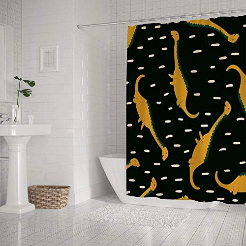 Rideau de douche dinosaure lavable en machine pour entretien facile - 3