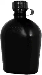 Cantil de Polipropileno Belica Militar Treme Terra Preto 900 ml