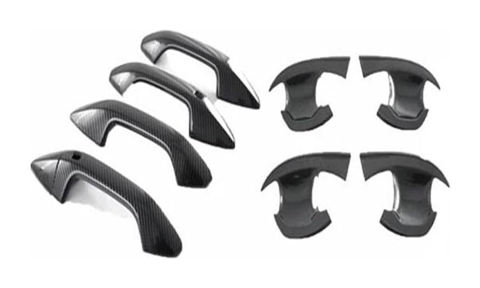 Hckclmbmzw Carbon 1 For Kia For Sportage Nq5 2021 2022 2023 Car Accessories Exterior Door Handle Bowl Trim Cover Frame Door Handle Cover(Carbon 1)