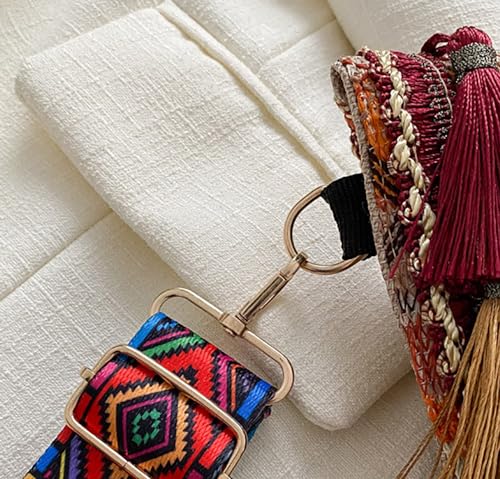 Bucket Bag Niche Design Bohemian Ethnic Style Crossbody Bag Commuter Canvas Shoulder Bag For Women4