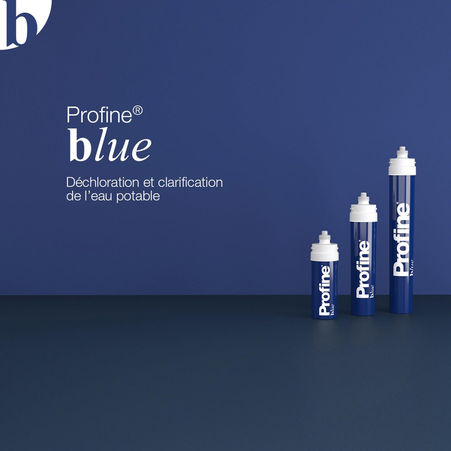 Filtre à Eau Profine Blue Large - Filtre Sédiments 5 Microns Et Charbon Actif 45 000 Litres D'autonomie