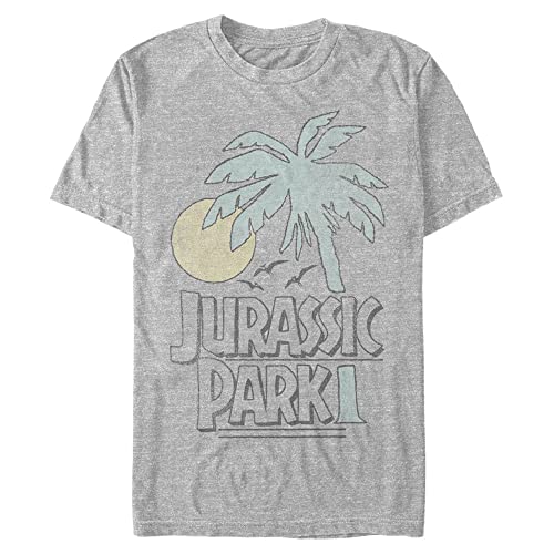 Jurassic Park Palm Park T-Shirt Homme Imprimé Tropical Rétro Noir
