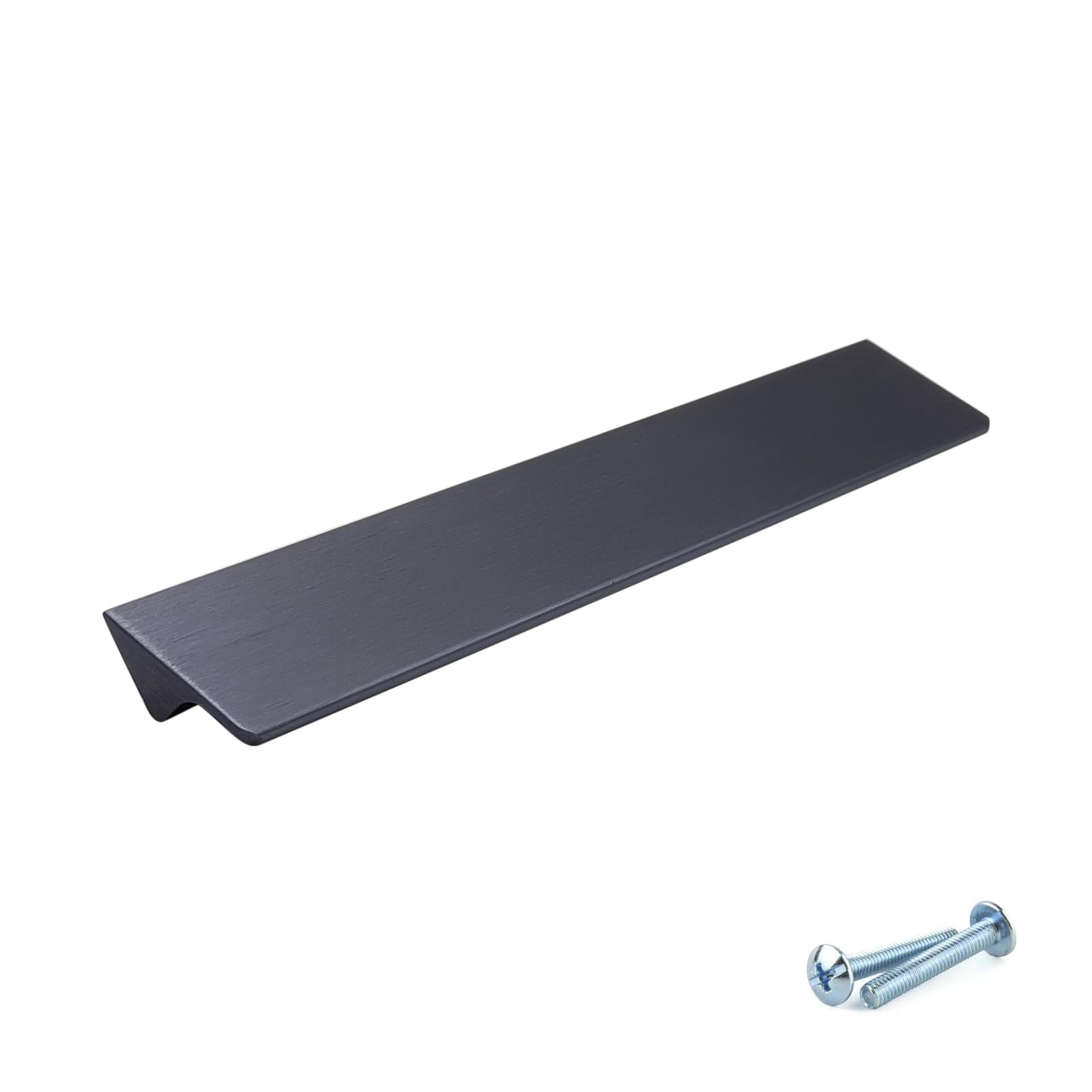 M4tec Brushed Anthracite Bar Kitchen Cabinet Handles, Kitchen Cupboard Door Handles, Wardrobes And Drawers, Bedroom Furniture Finger Edge Pull Handle Ve8 Series: 128 Mm