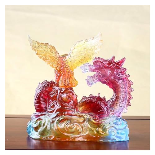 Dragon de drague feng shui en liuli pour harmoniser votre bureau - 4