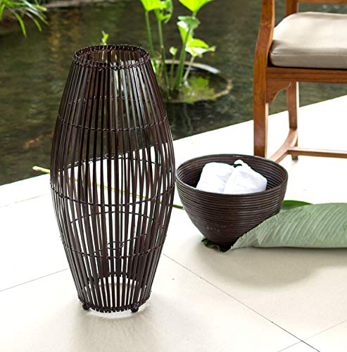 Amazon.co.jp : フロアライトコクーンタイプ 高さ約60cm バンブー製