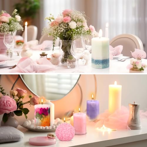 Miniatura 2 de Yutuy Moldes Para Velas - Kit De Silicona Artesanal Hecho A Mano Para Decoración Del Hogar Y Manualidades