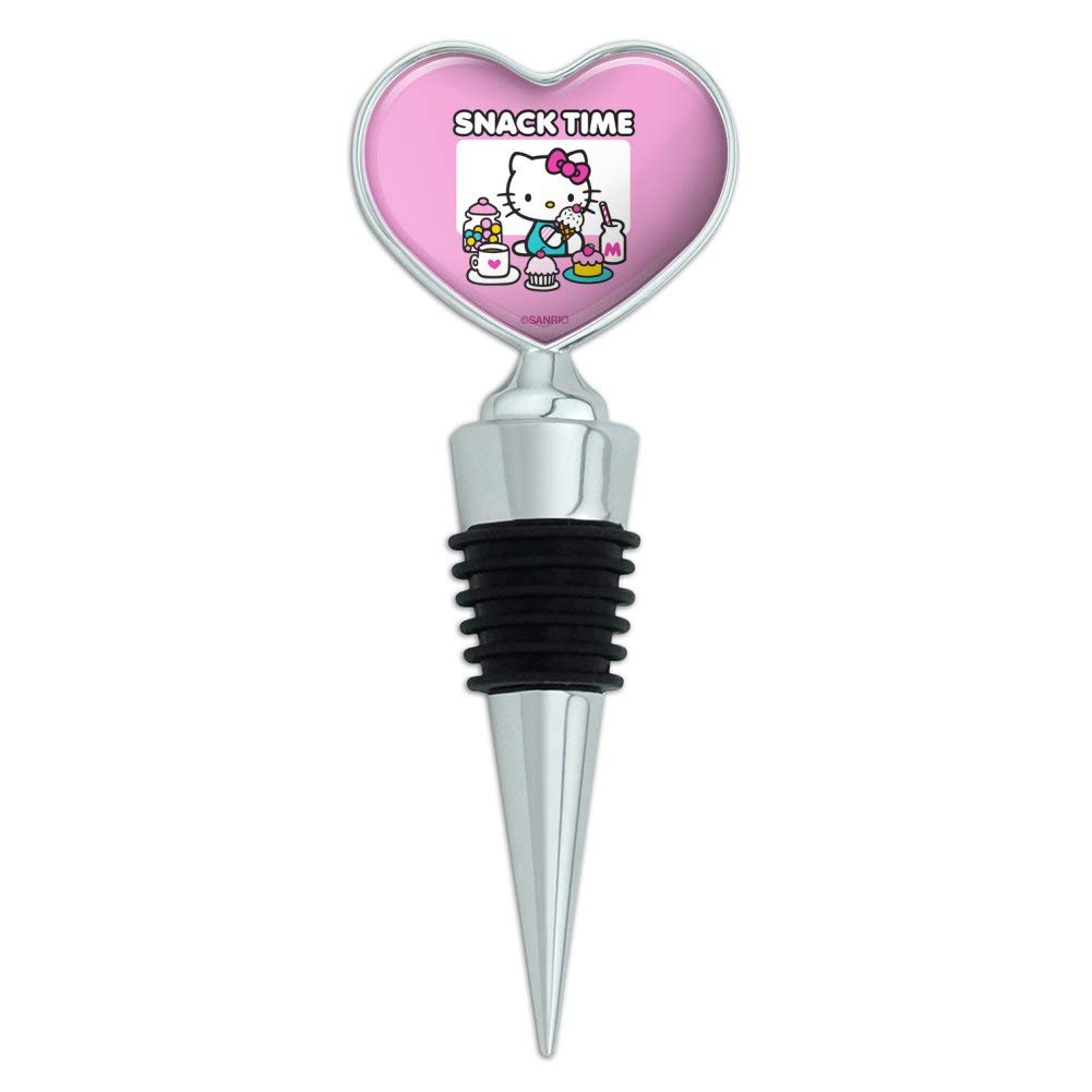 Hello Kitty Snack Time Heart Love Wine Bottle Stopper