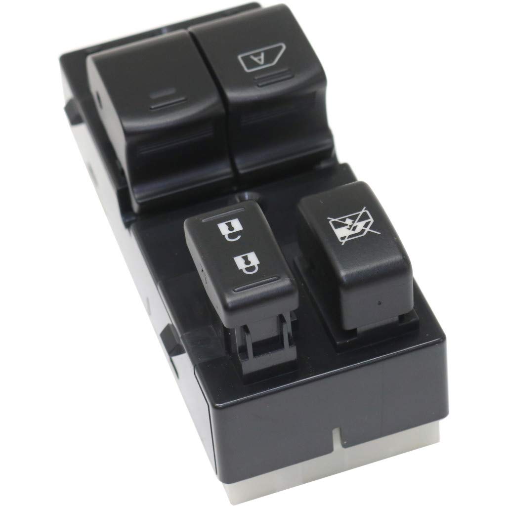 for Suzuki Equator Window Switch 2009 10 11 2012 Driver Side | Front | Black | 8 Blade Terminals
