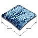 Resonant Energies 5.5 Inch Square Steel Blue Crushed Velvet Crystal Display Pillow - 'Bean Bag' Support for Crystal Skulls, Spheres, Points, Clusters and More, CPV42L