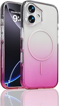 Aksesuarcim iPhone 17 K l f Silikon  effaf Renk Ge i li Yeni Tarz M-Safe  arj  zellikli Kapak Septik Mor