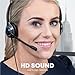 TruVoice HD-500 Office and Call Center Wired QD Headset with Noise Canceling Microphone and HD Speakers - Compatible with Mitel, Nortel, Avaya, Poly, Polycom, Shoretel, Digium, ESI, Fanvil Desk Phones