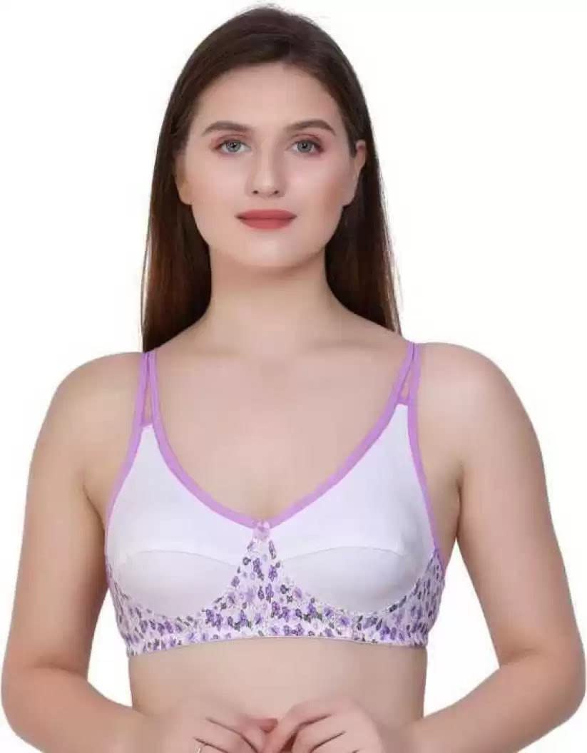 Sparsh FashionWomen Regular Cotton Blend Floral Print Non Padded Bra - |SJ0011_P|
