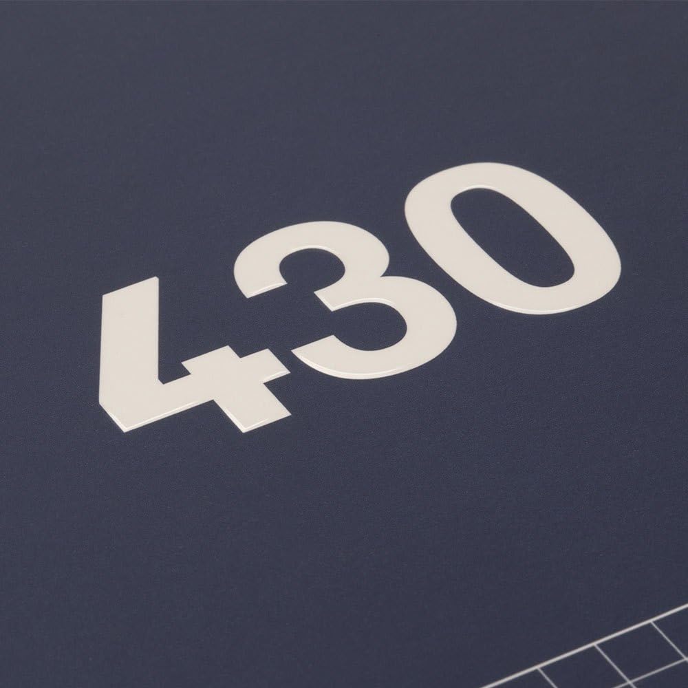 MILAN® A4 Hardcover Notebook - Lined Paper (7mm) - 120 Sheets 95gsm - Rubber Collection 430 - Blue - Image 4