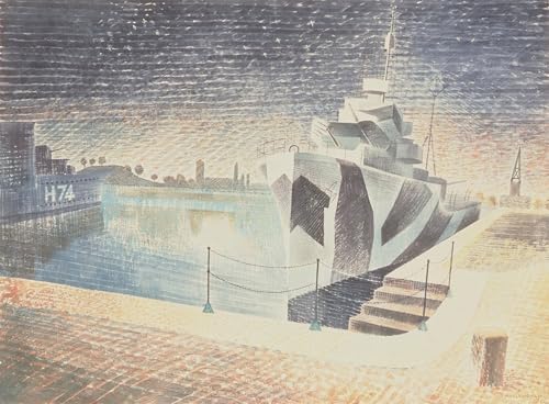 Peinture sur toile Eric Ravilious Destroyers, impression haute définition pour chambre 60x90