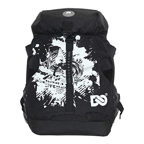 IPOTCH Mochila de Doble Hombro  Sostenedor de Patines y Otro Artículo  45x32x18cm: Negro