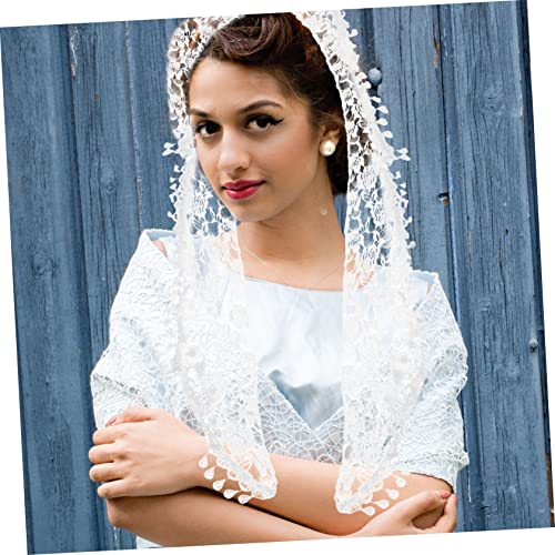 Lace Scarf for Women Decorative Lace Shawl Lightweight Veil for Parties Costumes and Daily Wear Feminine Design for Stage Performance and Special Occasions4