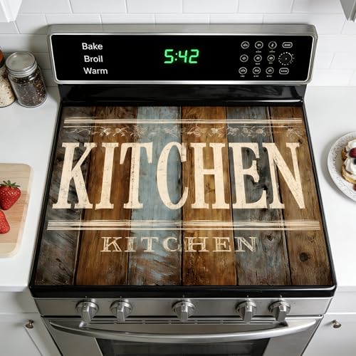 Image of Stove Burner Covers Non-Slip Electric Cooktop Protector Mat (Kitchen)