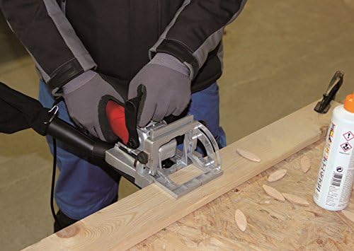 Einhell TC-BJ 900 Biscuit Jointer | 860W Plate Joiner With 100mm Mini Circular Saw Cutter, Variable Cutting Depth (Max 14mm) | Biscuit Joiner With Dust Extraction For Woodworking