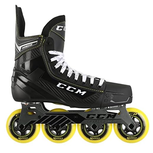 CCM Hockey Super Tacks 9350 Senior Inline Roller Hockey Skates (Skate 9 (Shoe Size 10.5))