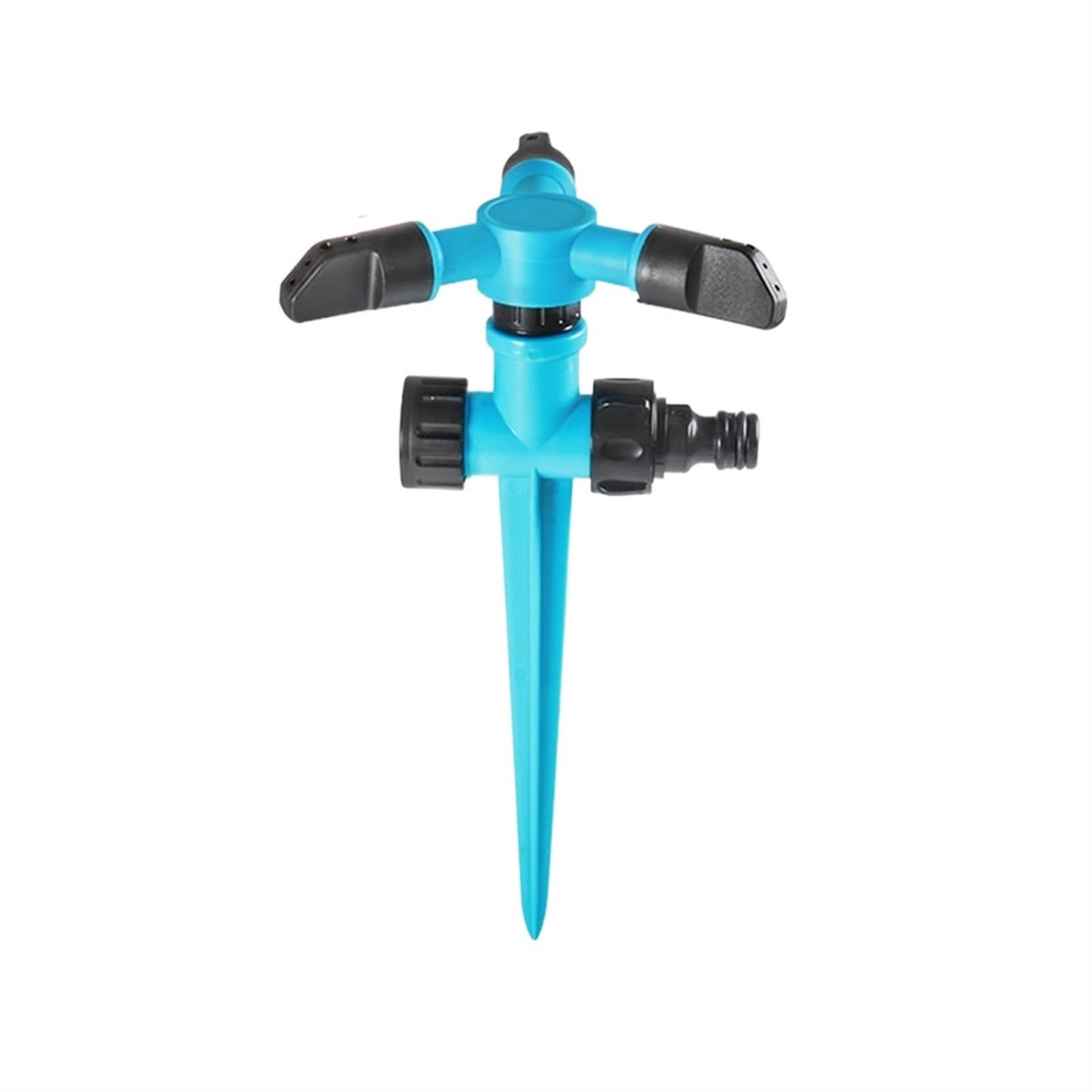 Rociadores giratorios de 360 ​​Grados, boquillas Ajustables con Rosca de 1/2 Pulgadas y Punta de plástico, rociadores de Agua for riego de jardín, césped (Color : Blue-A-Small)