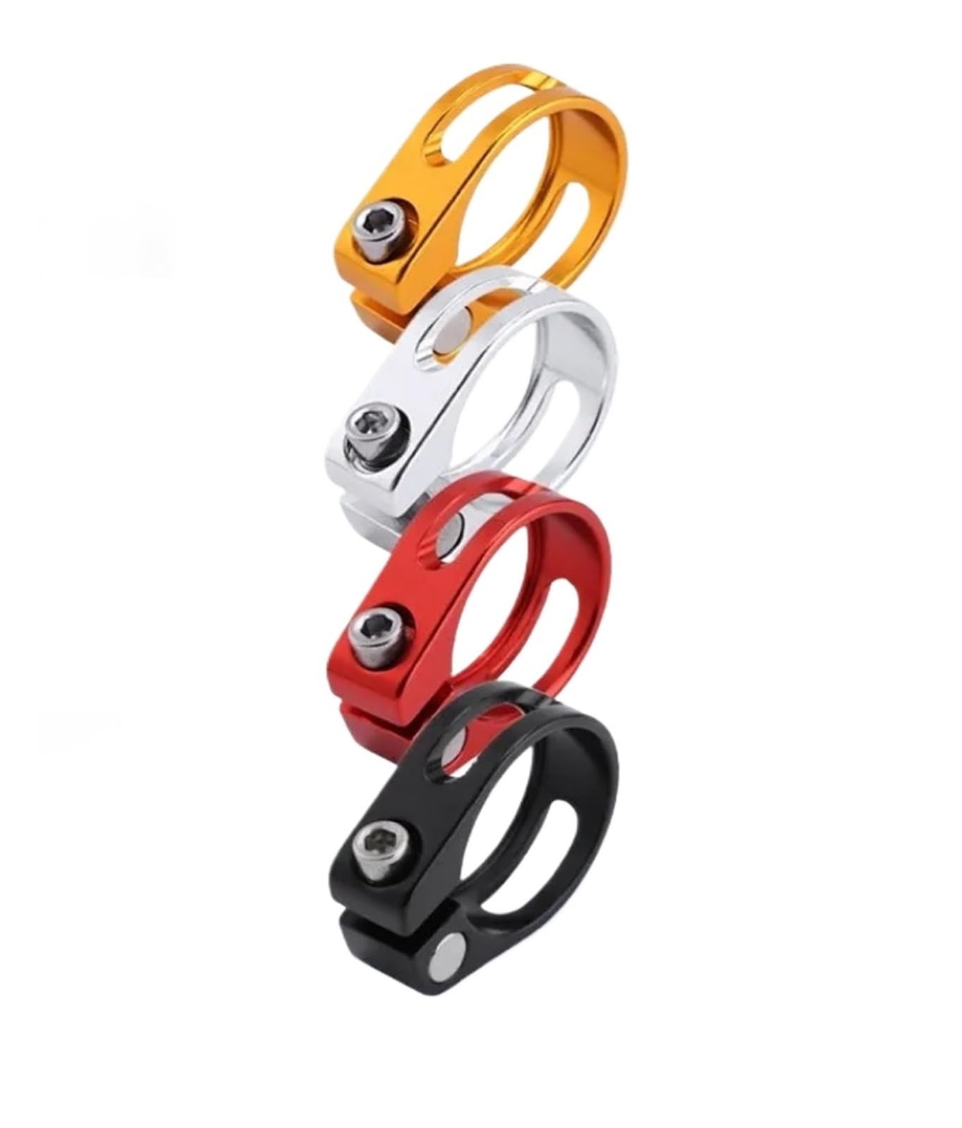 Yangshe Blue 34.9Mm 10 Pcs Bicycle Seat Tube Clamp, Suitable For 34.9Mm Tubes, Mountain Road Post For Most Bicycles(Blue 34.9Mm)
